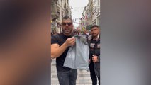 İstiklal Caddesi'nde tepki toplayan video
