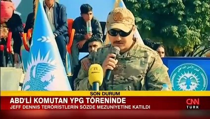 ABD'li komutan YPG töreninde