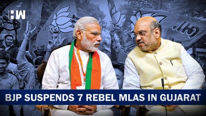 BJP Suspends 7 MLAS In Poll-Bound Gujarat