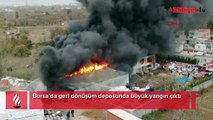 Bursa’da geri dönüşüm deposunda yangın