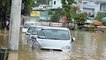 Cận cảnh nước cuồn cuộn chảy, gây ngập nặng nhiều khu dân cư ở Bình Định