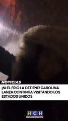 ¡Ni el frío la detiene! Carolina Lanza continúa visitando los Estados Unidos