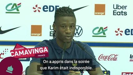 France - Camavinga sur le forfait de Benzema : "Ne pas rester sur ça et se battre"