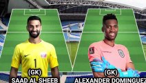 QATAR VS ECUADOR Head to head potential starting lineup - World cup  2022 tournament opener