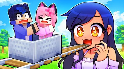 Minecraft Cart Ride Into REAL APHMAU !
