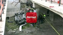 Konya'da kanala düşen otomobilde 3 kişinin öldüğü kaza 7 saat sonra fark edildi