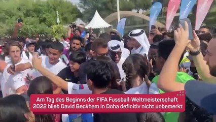 David Beckham sorgt für Aufruhr in Katar