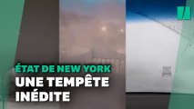 Une impressionnante tempête de neige s'abat sur l'État de New York