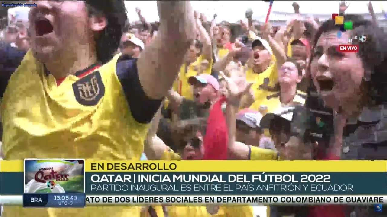 Ecuador vive con muchísima emoción el partido inaugural entre Ecuador y Qatar