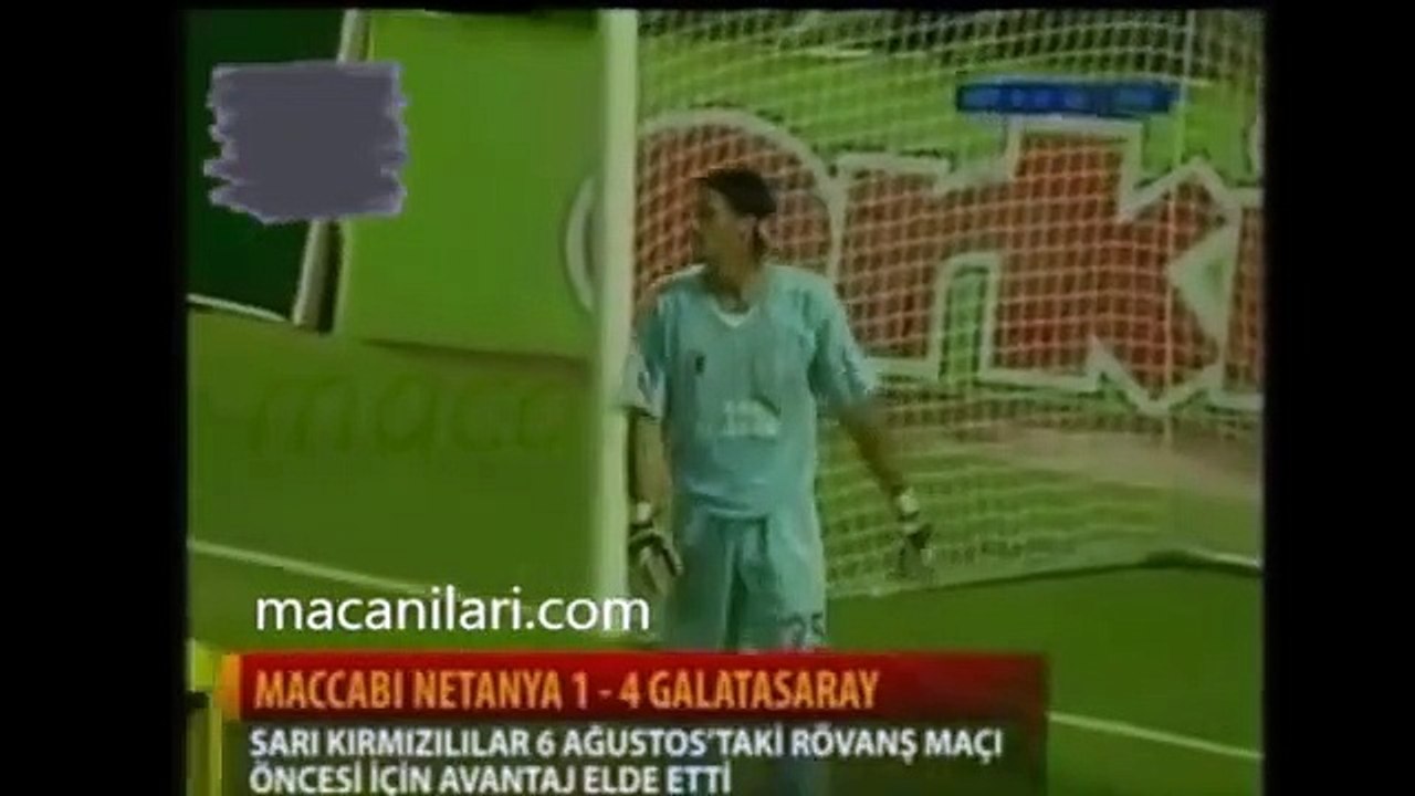 Maccabi Netanya 1-4 Galatasaray 30.07.2009 2009-2010 European League 3rd Qualifying Round 1st Leg