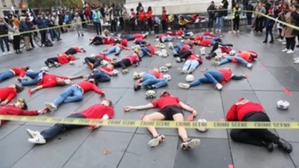 Varios actos en París contra el Mundial de Qatar