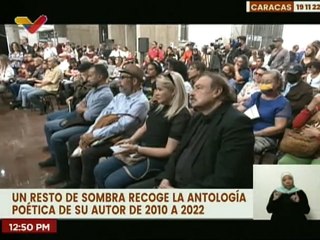 FILVEN 2022 presenta antología poética "Un resto de sombra" del Vicepdte. Sec. Freddy Ñáñez