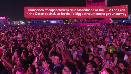 Fans gather to enjoy World Cup opening ceremony