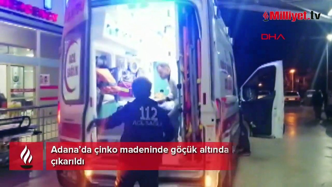 Çinko madeninde göçük altında kalan işçiler çıkarıldı