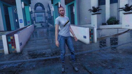 Fashion Show In The Rain 【Baseball Bat Tee】 Virtual model shows wild retro hairstyle (Ep 13) ASMR