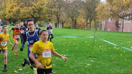 Les minimes garçons au cross de Monceau