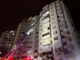 Bir evde çıkan yangın hasara neden oldu
