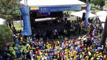 Con ilusión, ecuatorianos celebran victoria 2-0 sobre Catar