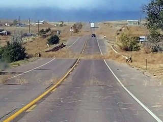 Trying to Drive Through Tumbleweed Covered Roads