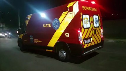 Motociclista sofre fratura no ombro em acidente de trânsito no Jardim Alvorada