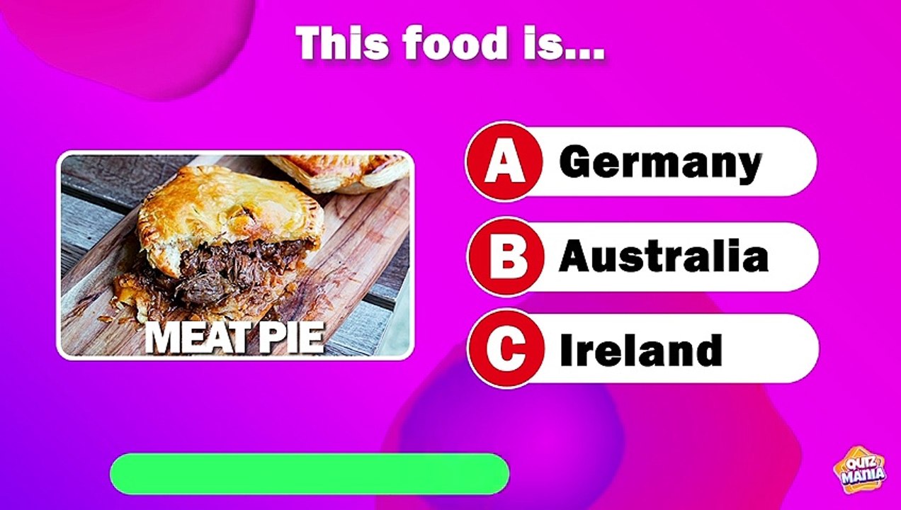 Guess the COUNTRY by its Food 