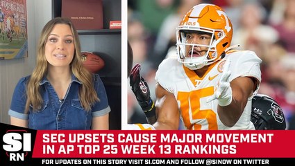 AP Top 25 Rankings: Tennessee Drops to No. 9 After Blowout Loss to South Carolina