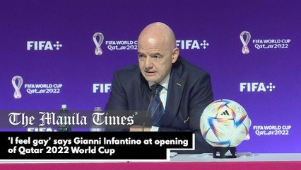 'I feel gay' says Gianni Infantino at opening of Qatar 2022 World Cup