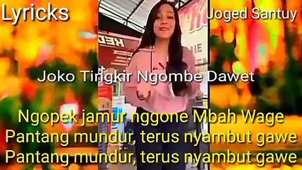 Joko Tingkir Ngombe Dawet Joged Santuy