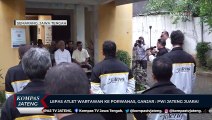 Lepas Atlet Wartawan ke Porwanas, Ganjar: PWI Jateng Juara!