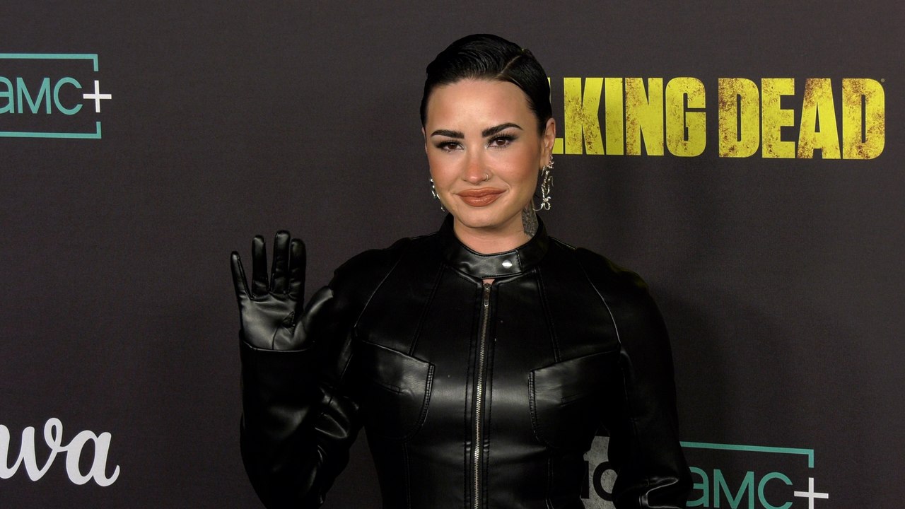 Demi Lovato "The Walking Dead" Series Finale Event in Los Angeles