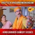 Ravi Teja and Brahmanandam Full Comedy Scenes Hindi Dubbed Comedy Show