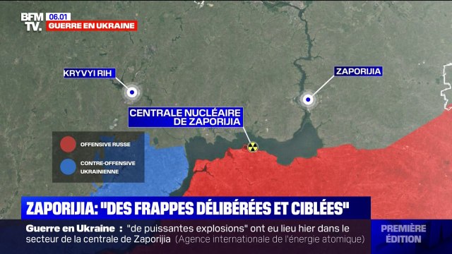 Ukraine: la centrale de Zaporija visée par des frappes délibérées et ciblées