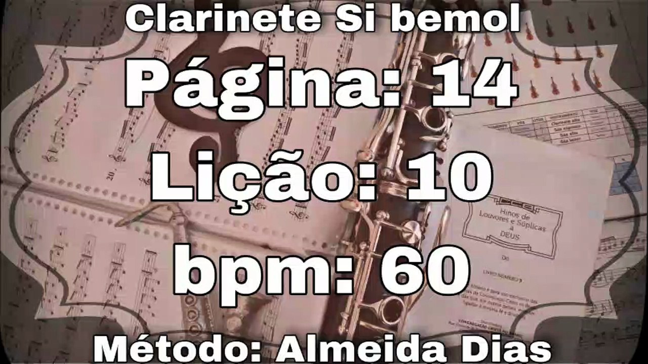 Página: 14 Lição: 10 - Clarinete Si bemol [60 bpm]