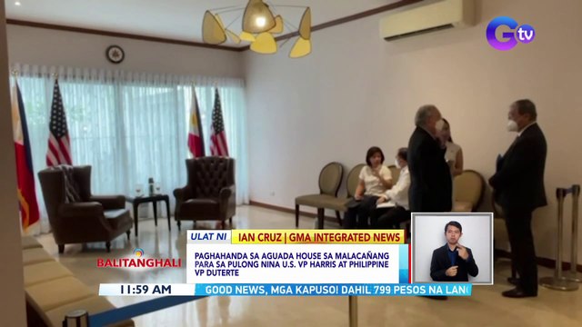 Paghahanda sa Aguada House sa Malacañang para sa pulong nina U.S. VP Harris at Philippine VP Duterte | BT