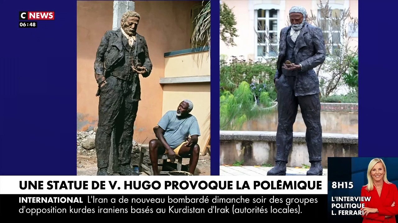 La veuve du grand sculpteur sénégalais Ousmane Sow proteste contre la restauration de sa statue de Victor Hugo par la Mairie écologiste de Besançon, qui le transforme en un "écrivain noir"