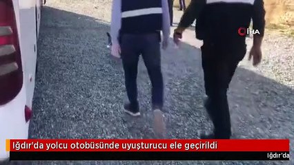 Iğdır'da yolcu otobüsünde uyuşturucu ele geçirildi