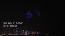 Drohnenspektakel über Doha zur WM-Eröffnung