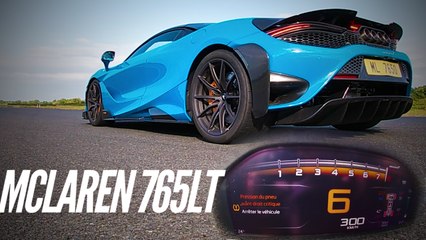 McLaren 765LT  0-300 kmh + flammes