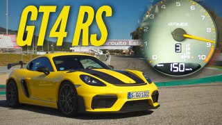 Porsche 718 Cayman GT4 RS : 0-200 km/h !