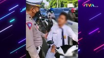 Pengendara Berstiker TNI Ngamuk ke Polisi Gegara Ditegur