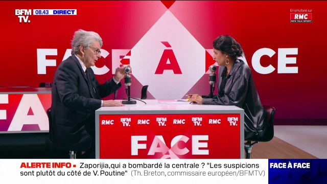 Zaporijia frappée: Les suspicions sont plutôt du côté de Vladimir Poutine , affirme Thierry Breton