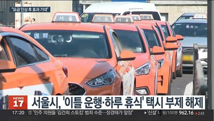 서울시 택시부제 해제…'낮 택시만 증가'