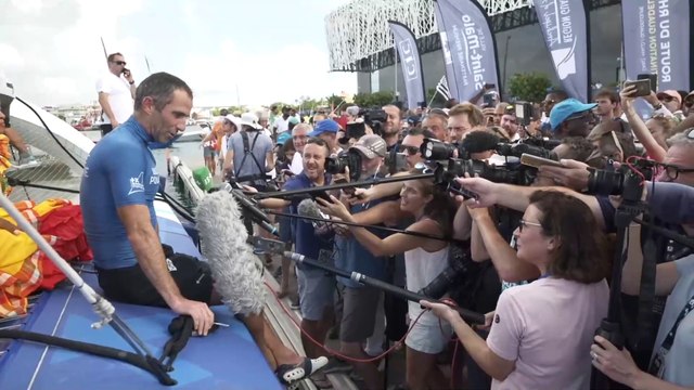 VOILES DU MAXI BANQUE POPULAIRE 2022 : ARMEL LE CLEAC'H DE RETOUR SUR L'OCEAN - ROUTE DU RHUM 2022 - VOILE BANQUE POPULAIRE
