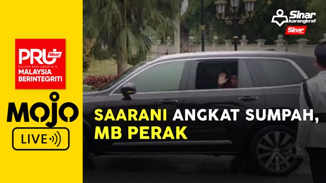 PASCA PRU15: Istiadat Mengangkat Sumpah Menteri Besar Perak