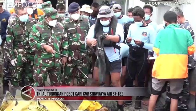 Begini Pencarian CVR Sriwijaya Air SJ-182, Robot Beroperasi hingga Kamis Pagi