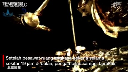 Pesawat Luar Angkasa Cina Selesaikan Pengambilan Sampel Batu Bulan