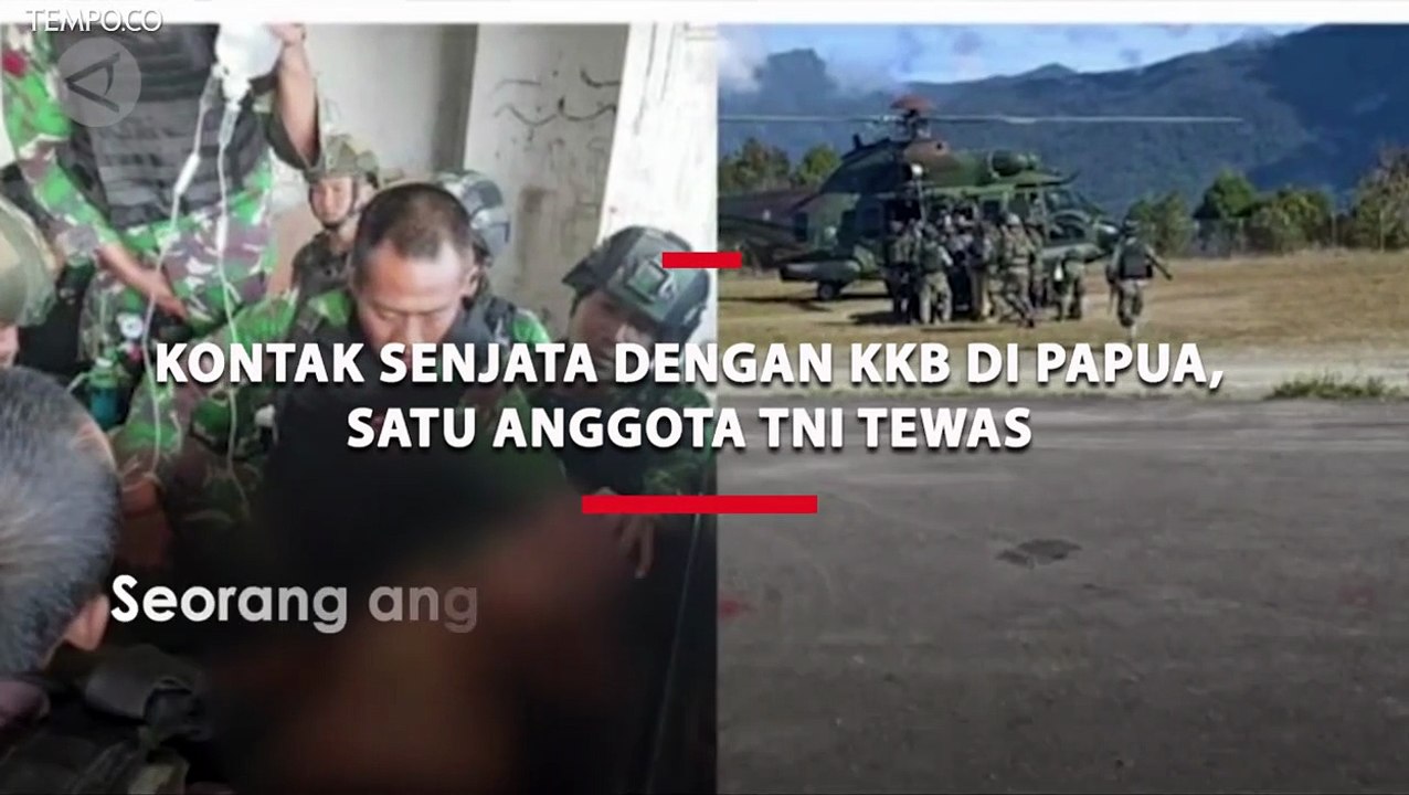 Kontak Senjata Dengan Kkb Di Papua Satu Anggota Tni Tewas Video