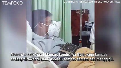 Dirawat karena Covid-19, Ini Kondisi Aa Gym saat Dibesuk Yusuf Mansur, Sempat Demam