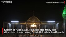 Indahnya Masjid Transparan di Tengah Gurun Arab Saudi