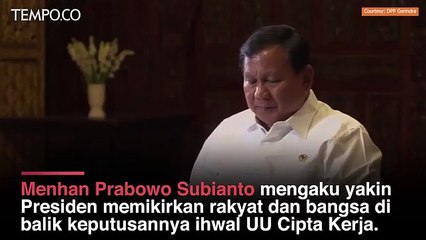 Polemik Omnibus Law, Prabowo Yakin Jokowi Pikirkan Rakyat dan Bangsa